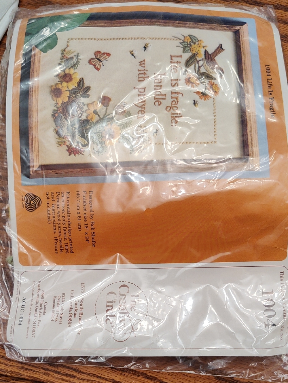 Vintage Creative Circle Crewel Embroidery Kit